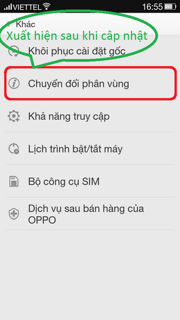 chuyển đổi phân vùng